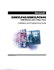 Honeywell GSMVLP4G Installation And Programming Manual