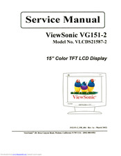 ViewSonic VG151-2 Service Manual