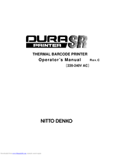 Nitto Denko dura SR Operator's Manual