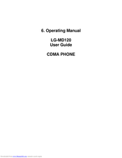 LG LG-MD120 Operating Manual