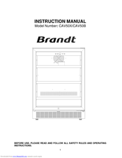 Brandt CAV50X Instruction Manual