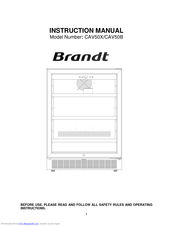 Brandt CAV50B Instruction Manual