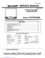 Sharp 21V-FW100S Service Manual