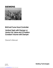 Siemens BACnet Owner's Manual