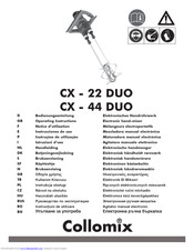 Collomix CX - 22 DUO Operating Instructions Manual