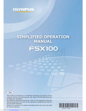 Olympus fsx100 Simplified Operation Manual