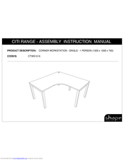 Shape CTWS1515 Assembly & Instruction Manual