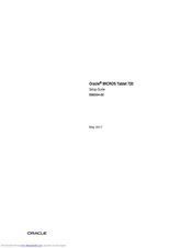 Oracle MICROS 720 Setup Manual