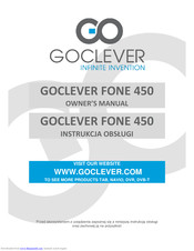 Goclever FONE 450 Owner's Manual