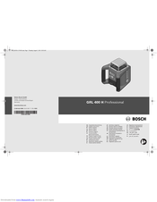 Bosch GRL 400 H Professional Original Instructions Manual