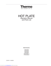 Thermo HPA2235M Operation Manual And Parts List