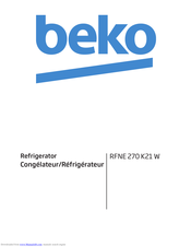 Beko RFNE 270 K21 W User Manual