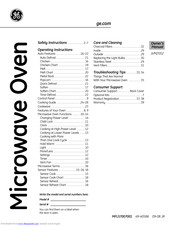 Geappliances JVM2052 Owner's Manual