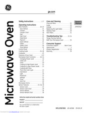 GEAppliances JVM2052 Owner's Manual