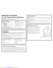 GE JT3500DF3WW Installation Instructions Manual