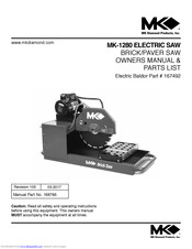 MK Diamond Products MK-1280 Owner's Manual