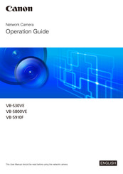 Canon VB-S30VE Operation Manual