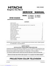 Hitachi C50-FD8000 Service Manual