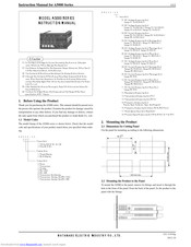 Watanbe A5000 Series Instruction Manual