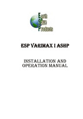 ESP Varimax I ASHP Installation And Operation Manual