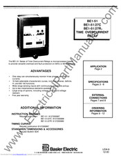 Basler BE1-51/27C Manual