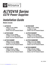Altronix ALTV2416350 Installation Manual