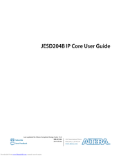 Altera JESD204B IP CORE User Manual