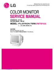 LG Flatron 776FM Service Manual
