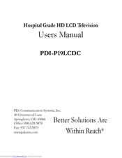 Pdi PDI-P19LCDC User Manual