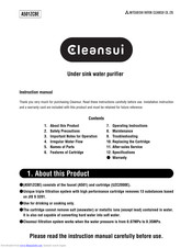 Mitsubishi CLEANSUI Instruction Manual