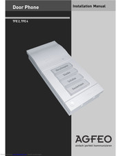 AGFEO TFE 2 Installation Manual