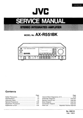 JVC AX-R551BK Service Manual