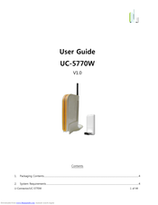 ISC UC-5770W User Manual