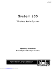 HM Electronics System 900 Operating Instructions Manual