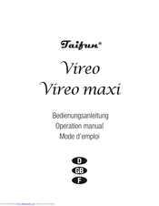 TAIFUN Vireo maxi Operation Manual