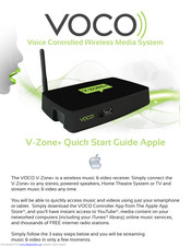 Voco V-Zone+ Quick Start Manual Apple