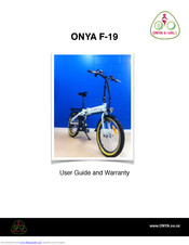 ONYA F-19 User's Manual And Warranty