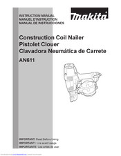 Makita AN611 Instruction Manual