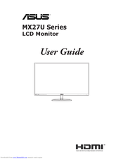 Asus MX27U series User Manual