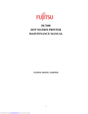 Fujitsu DL7600 Maintenance Manual