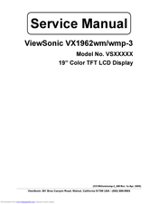 ViewSonic VX1962wmp-3 Service Manual