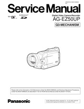 Panasonic AGEZ50UP - DIGITAL CAMERA REC Service Manual