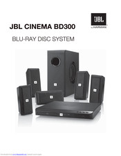 JBL Cinema BD300 Quick Start Manual