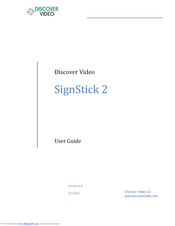 Discover Video SignStick 2 User Manual