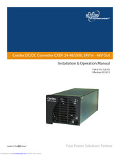 Alpha Technologies CXDF24482KW Installation & Operation Manual
