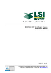 LSI-Robway RCI-1502 HRT Instruction Manual