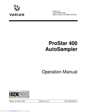 Varian ProStar 400 Operation Manual