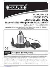 Draper SWP110SS Instruction Manual