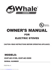 Whale 2247-AC-5200 Owner's Manual
