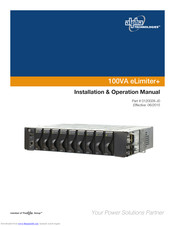 Alpha Technologies 100VA eLimiter+ Installation & Operation Manual